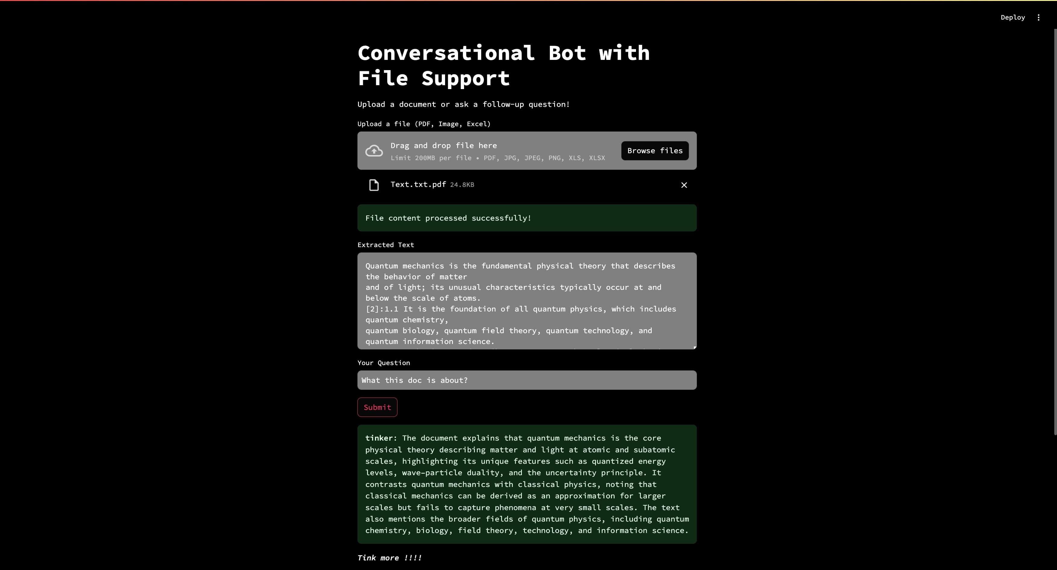 Tinker: Smart Document Summarizer